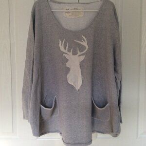 Plus size, Comfy fleece/sweatshirt pullover, Farmhouse Frocks, Size 2X